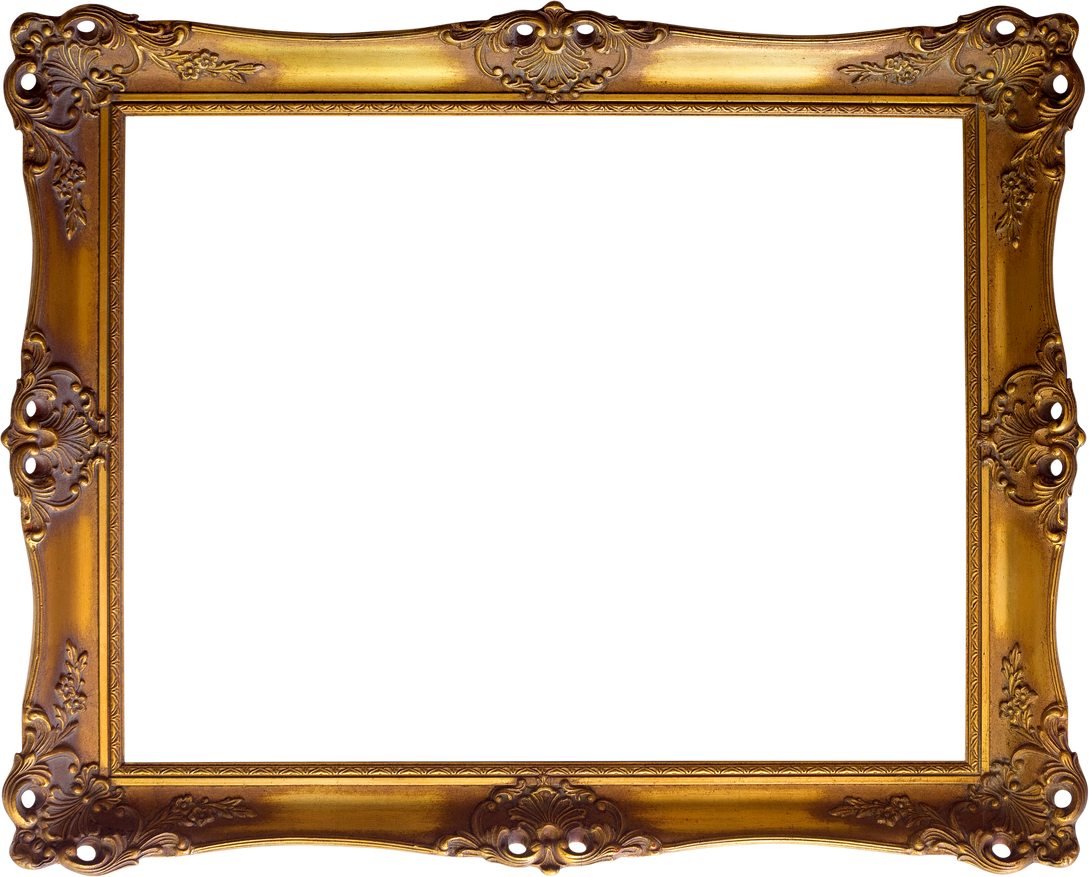 Golden Frame Cutout